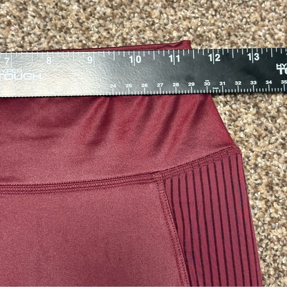 Fabletics Women’s Small Burgundy Leggings - Picture 2 of 9